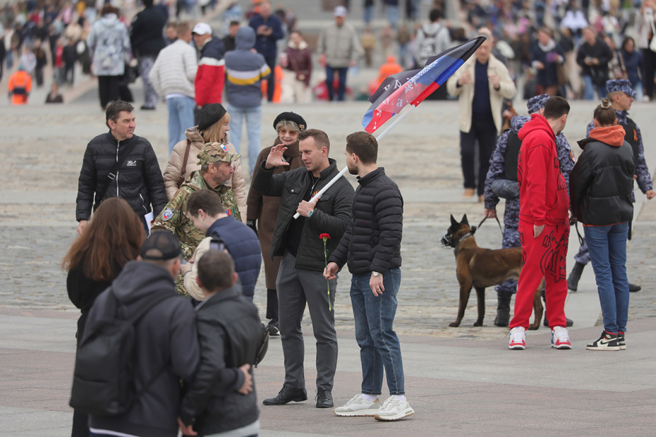 Празднование Дня Победы на Поклонной горе в Москве