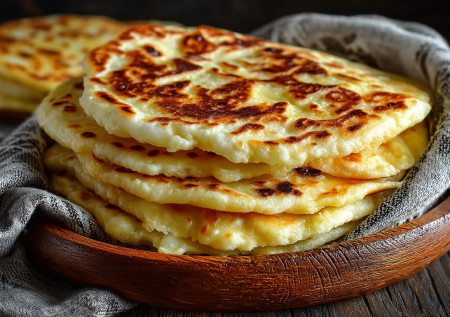 Вкуснейшая заготовка в морозилку — лепешки без дрожжей, на кефире, с хрустящей корочкой