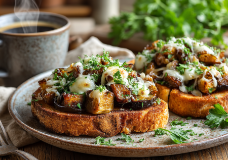 На молоке — прошлый век. Делаю гренки с баклажанами и чесноком: вкуснее и ароматнее драников