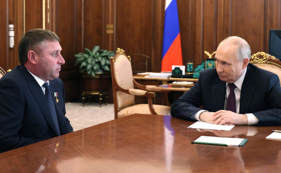 Александр Шуваев и Владимир Путин