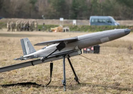 Американский БПЛА Hornet «прокатился» на крыше российской «Буханки»