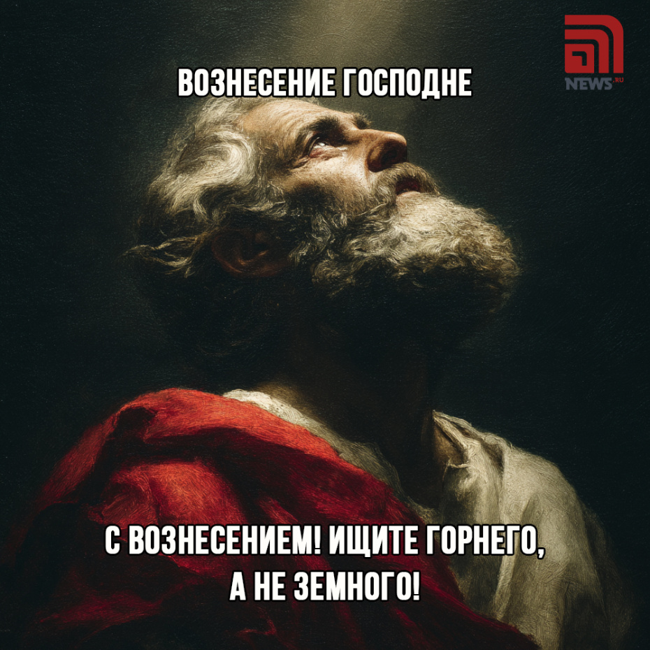 Скачать открытку бесплатно и поздравить с Вознесением Господним