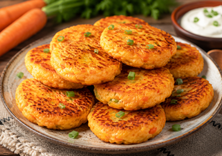 Тру морковь и кидаю в кефир: лепешки «Солнечные» — вкусный рецепт на завтрак или перекус
