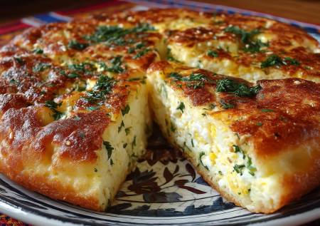 Сочный пирог с луком и яйцом: нежное тесто и ароматная начинка — идеальный перекус в сезон зелени