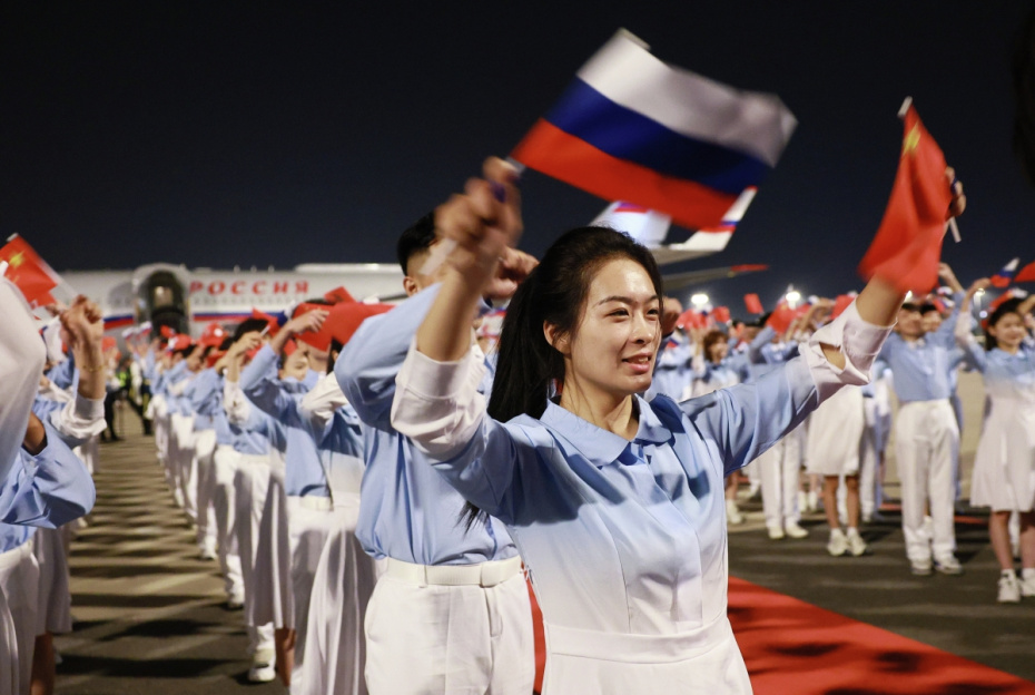Встреча президента РФ Владимира Путина в аэропорту Пекина, 19 мая 2026 года