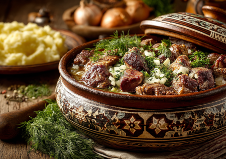 Томленое мясо в кастрюле: готовлю один раз и всю неделю меняю только гарнир