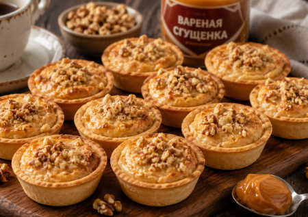 Ленивые тарталетки «как орешки»: быстрые пирожные из простых продуктов к чаю и кофе