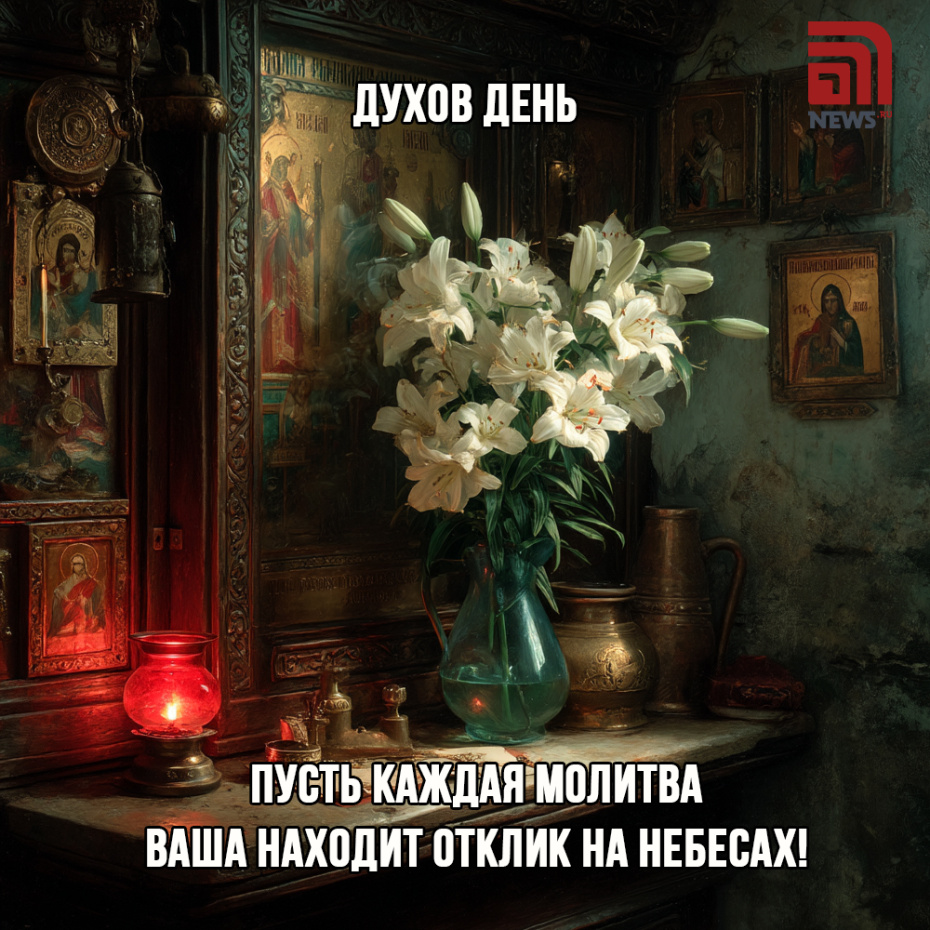 Открытки для мессенджеров с Духовым днем