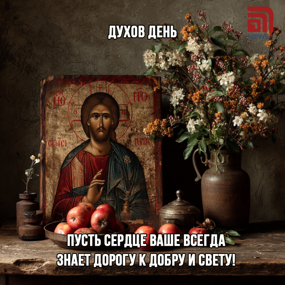 Поздравить близких с Днем Святого Духа картинкой