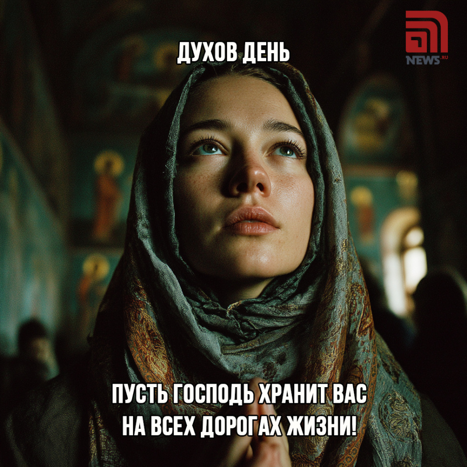 Поздравить родных с Днем Святого Духа открыткой