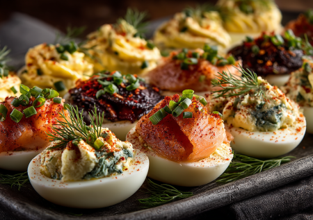 Незаслуженно забытая закуска из нулевых: три начинки для вкуснейших фаршированных яиц