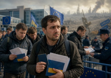 Украинцев — в окопы. Принято решение: ЕС выгонит беженцев-нахлебников