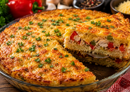 Тру картошку и беру курицу, готовлю запеканку «Праздничная». Получается ужин, который исчезает со стола быстрее котлет