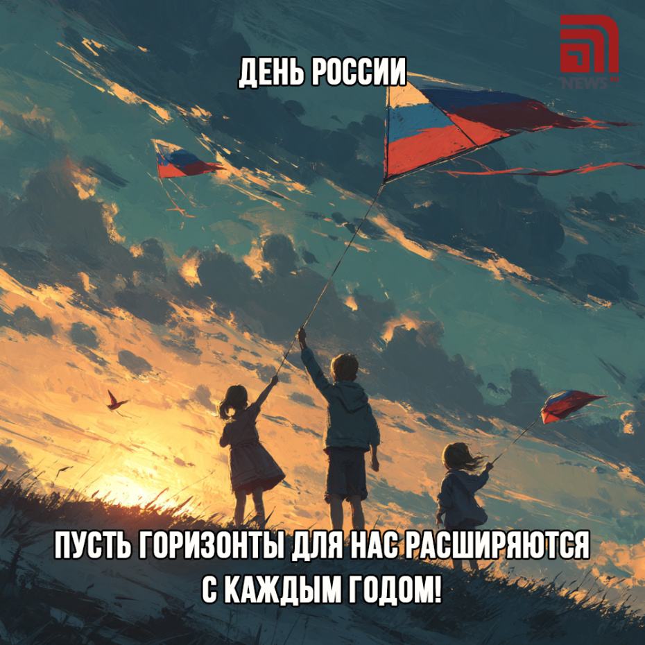 Отправить открытки с Днем России родственникам