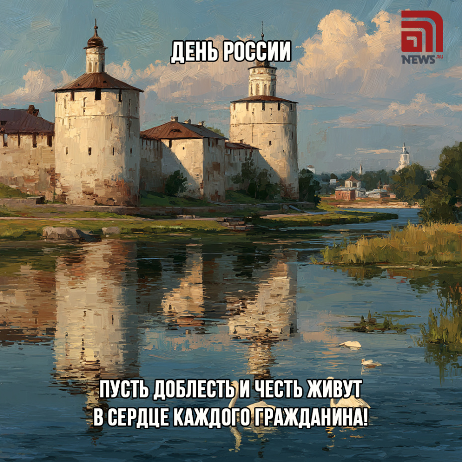 Открытки для мессенджеров с Днем России