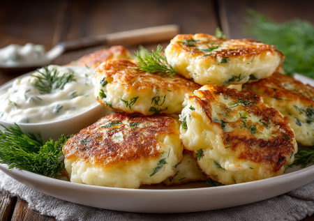 Полезные сырники с отварными яйцами и зеленью: всего 1 ложка муки на два брикета творога