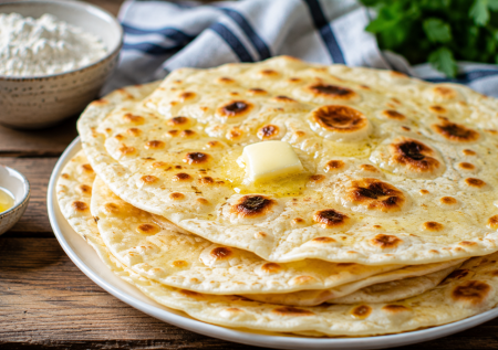 Мука, манка да вода — через 20 минут лепешки «Пузырчатые» готовы: вкусные как лаваш и не черствеют
