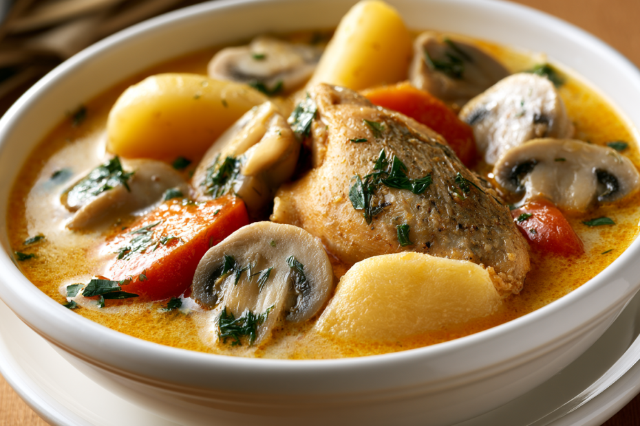 Суп с плавленым сыром и грибами: рецепт
