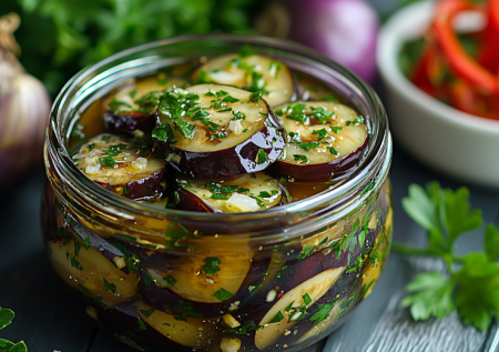 Маринованные баклажаны с чесноком и перцем вкуснее мяса: готовы через 15 минут, вкус — бомба