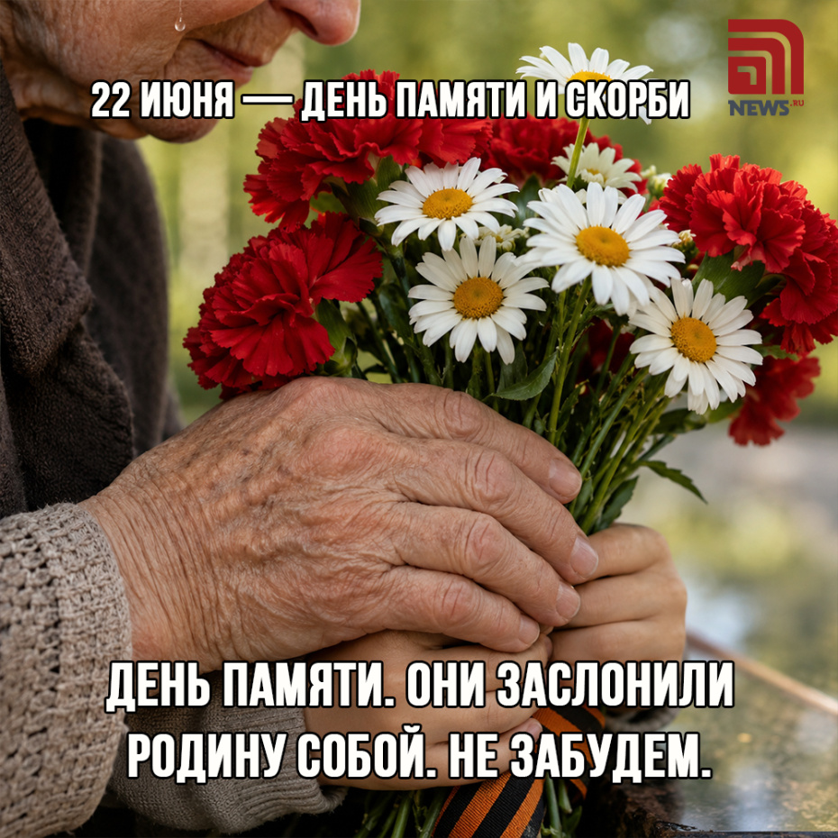 Бесплатная картинка с пожеланиями на День памяти и скорби
