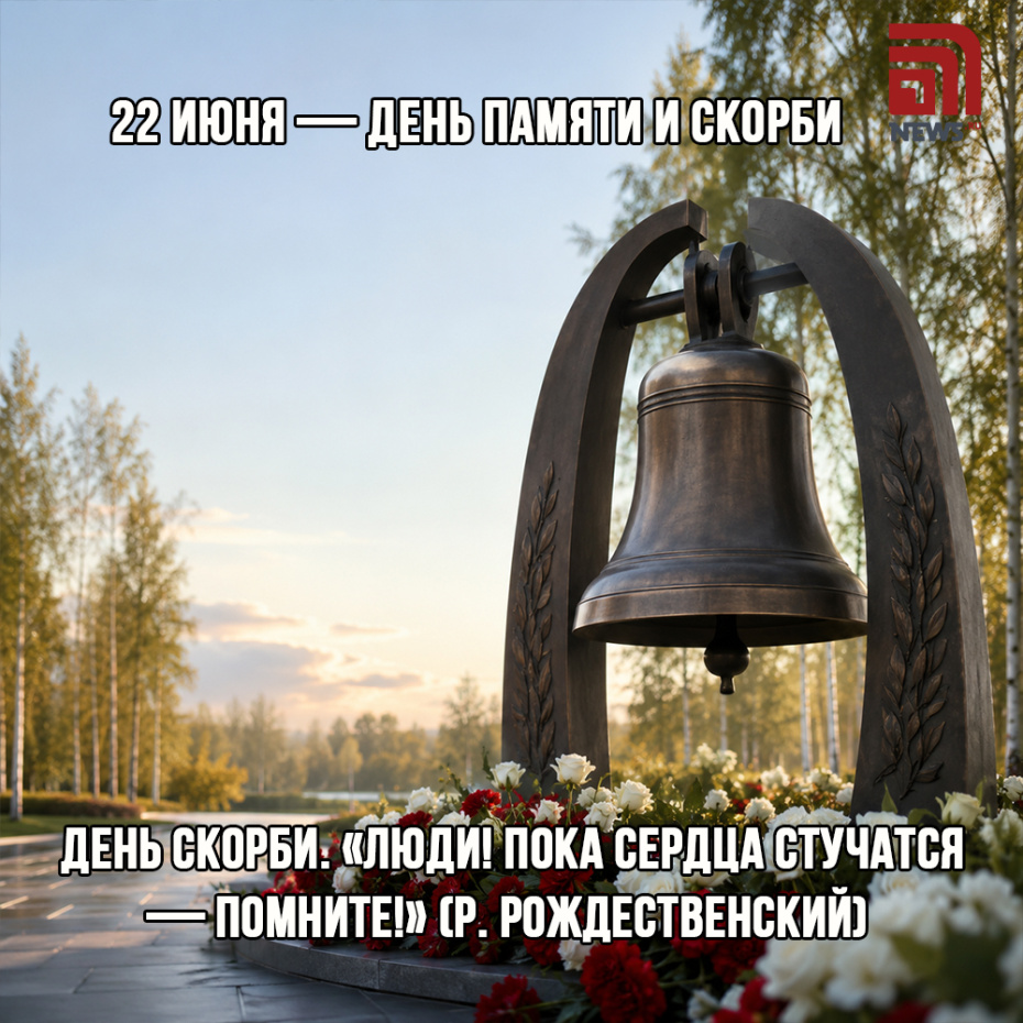 Красивая онлайн-открытка с Днем памяти и скорби 22 июня
