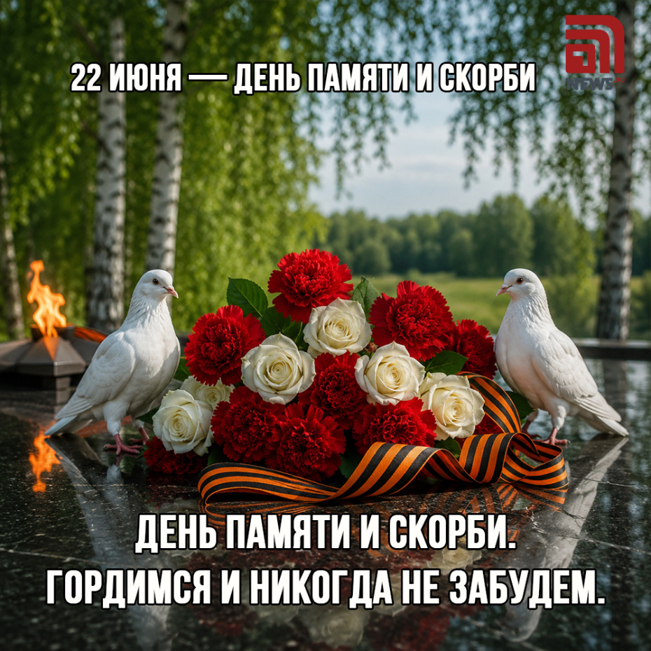 Скачать бесплатно трогательную открытку на День памяти и скорби 22 июня