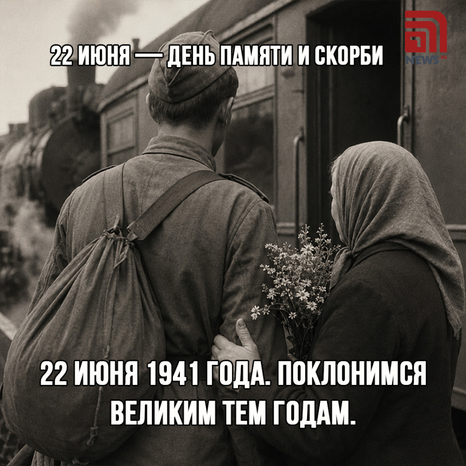 Бесплатная картинка с поздравлением на День памяти и скорби