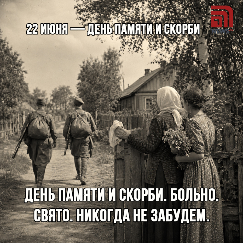 Бесплатная открытка на День памяти и скорби 22 июня