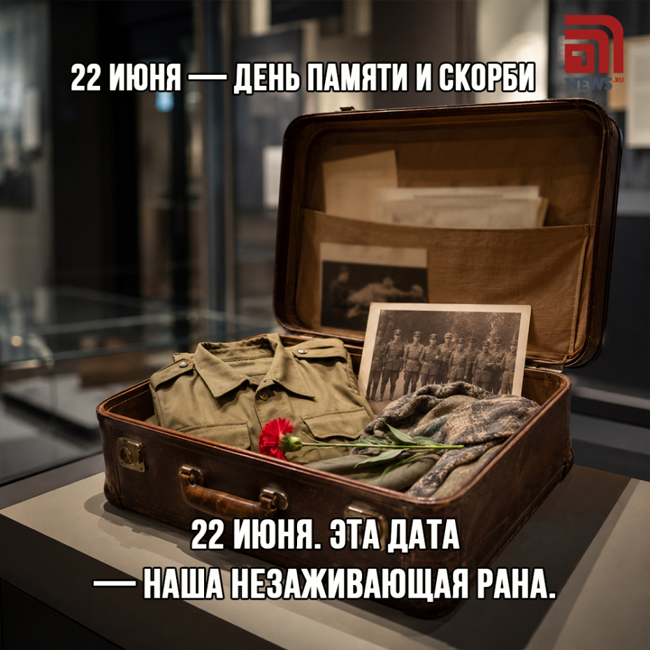 Открытка с поздравлением на День памяти и скорби