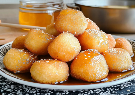 Домашние баурсаки на молоке: пышные, румяные, с хрустящей корочкой. Маленькие солнышки на завтрак