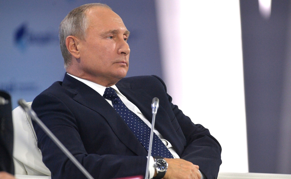 Владимир Путин на международном форуме «Валдай» в Сочи, 2018 г.