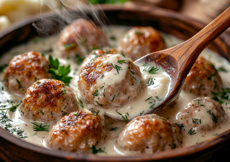 Руки от котлет отдохнут. Готовлю тефтели в сметанной подливе — и мясо, и соус, и никакой возни у плиты