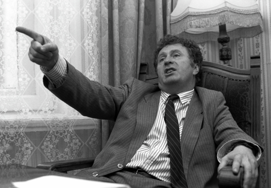 Лидер ЛДПСС — Либерально-демократической партии Советского Союза (ныне Либерально-демократическая партия — ЛДПР) Владимир Вольфович Жириновский, 1991 год