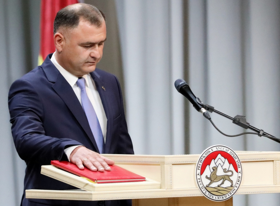 Президент Республики Южная Осетия Алан Гаглоев на церемонии инаугурации