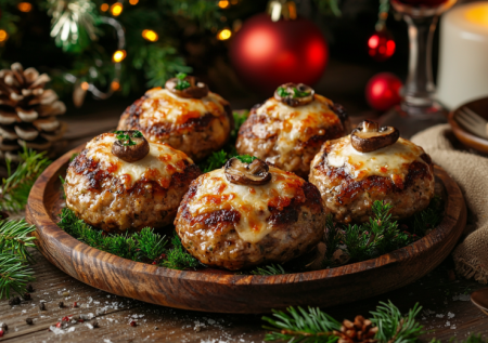 Обычные котлеты наскучили. Запекаю мясные гнезда с грибами и сыром — на вкус как жюльен, а возни ноль