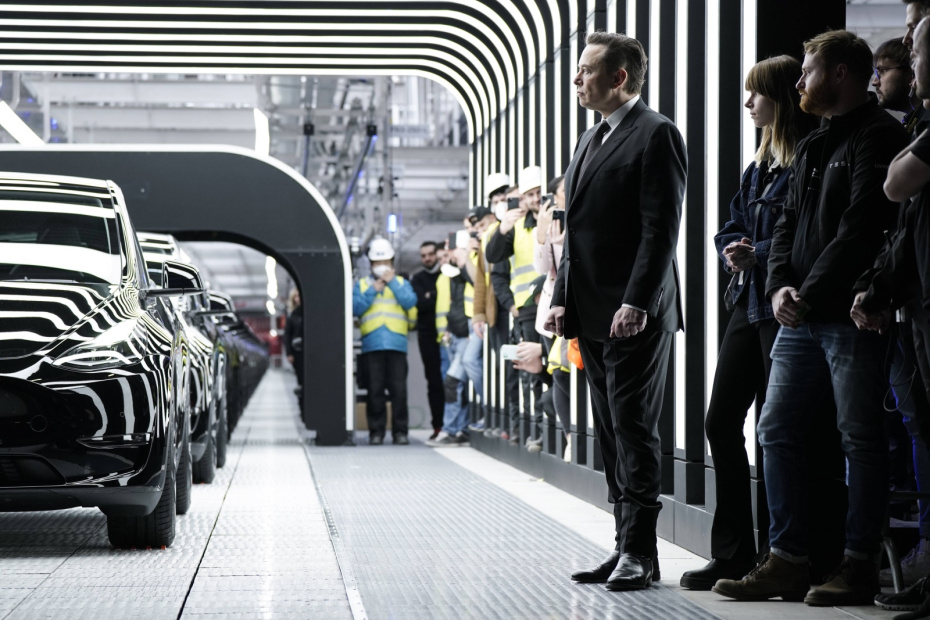 Илон Маск на открытии завода Tesla