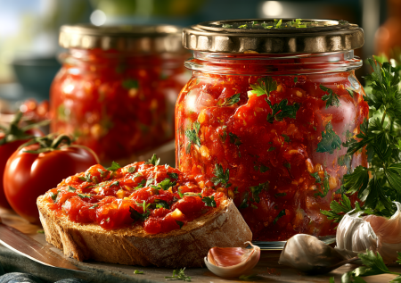 Замена кетчупу: томатный соус с зеленью — вкусно есть даже просто с хлебом, как кабачковую икру