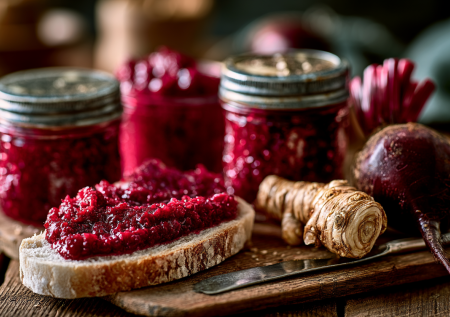 Хрен со свеклой на зиму — вкусно даже просто с хлебом: закуска к холодцу, картошке, мясу