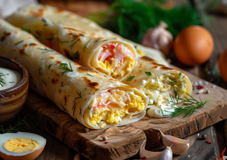 Нескучный лаваш: 3 сочные начинки для рулетов на любой вкус