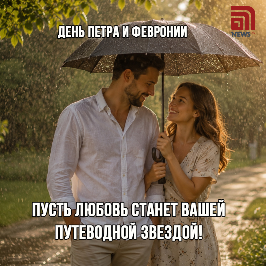 Открытки для мессенджеров ко Дню Петра и Февронии