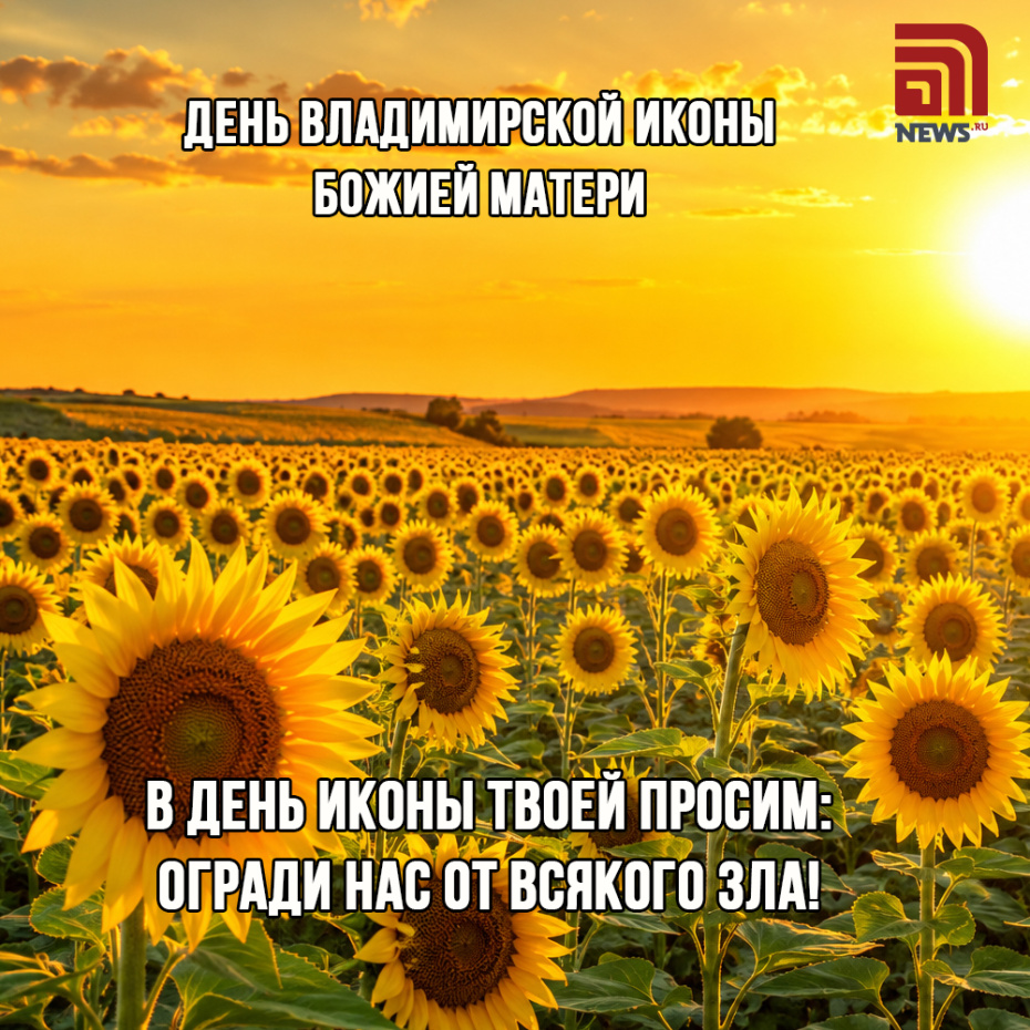Нежная открытка с Днем Владимирской иконы Божией Матери