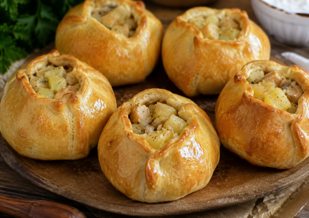 Беру кефир и за 6 минут замешиваю тесто на курники: вкуснее любых пирожков, жарятся без масла — нежные и сытные