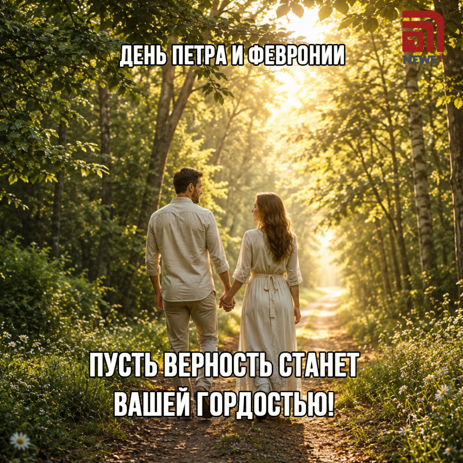 Бесплатные открытки для друзей ко Дню Петра и Февронии