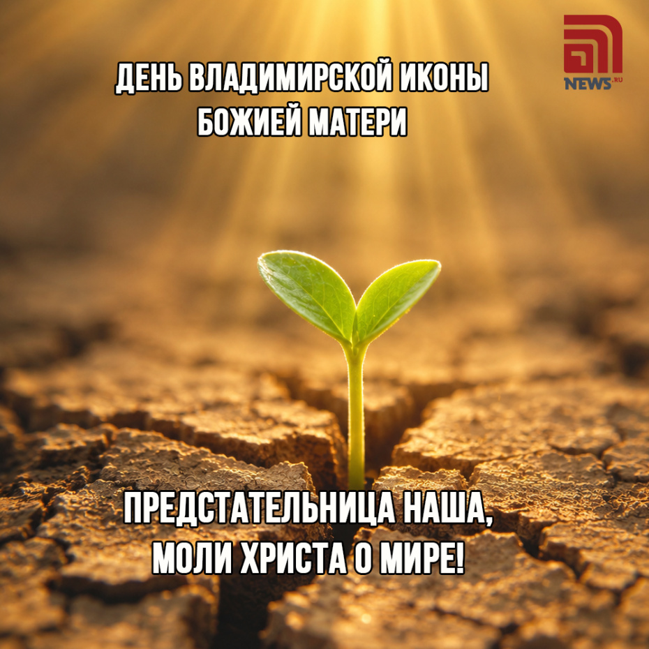 Открытка ко Дню Владимирской иконы Божией Матери для верующих на 6 июля