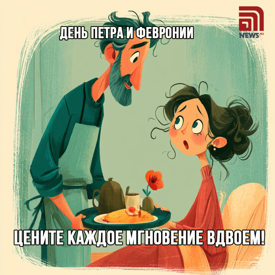Скачать открытки с Днем Петра и Февронии бесплатно