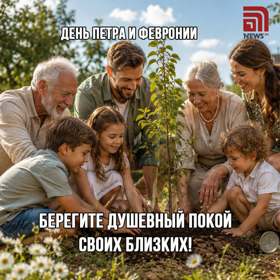 Отправить картинку другу к празднику День Петра и Февронии