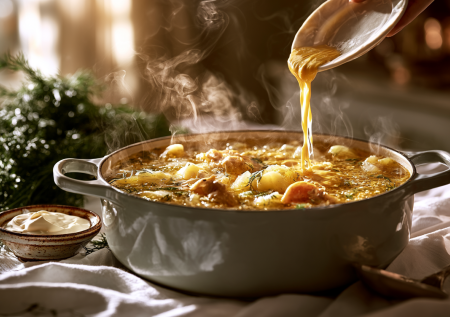 Летний куриный суп с яйцом — такой вкусный, что едим и на обед, и на ужин: настоящий домашний вкус