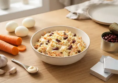 Когда нужно сэкономить, готовлю салат «Копейка»: дешевые продукты, а так вкусно, что съедается весь без остатка