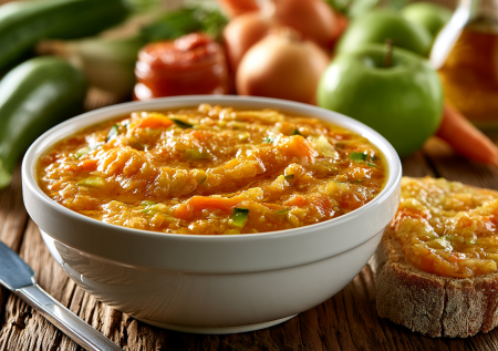 За 1 час на бутерброды и к мясу: кабачковая икра с яблоком — бюджетно и нежно