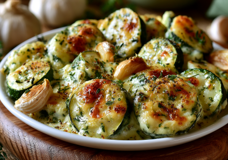 Кабачки не жарю — запекаю со сметаной и чесноком в духовке. Нежная вкуснятина, на вкус 10 из 10